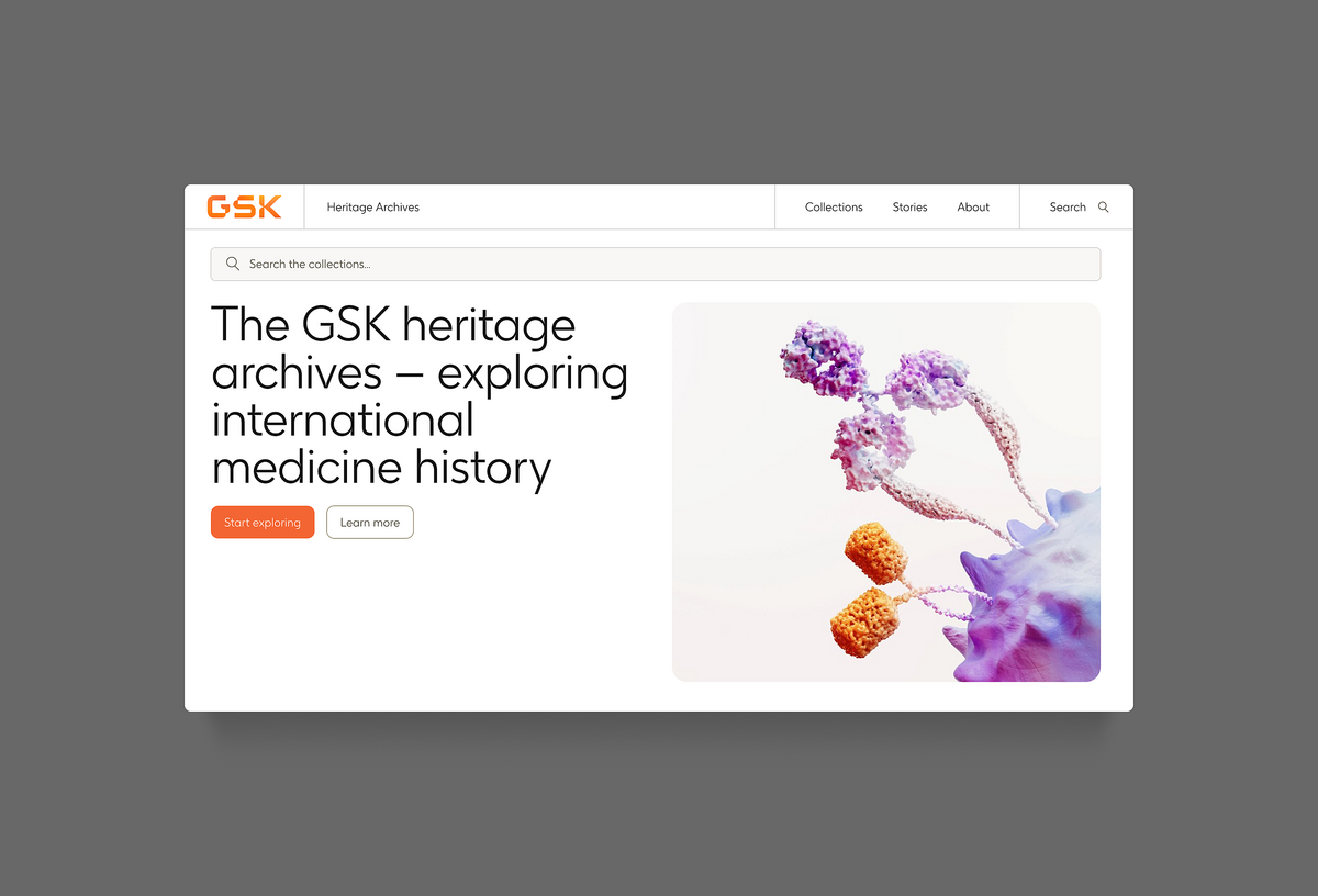 An image of the GSK Heritage Archives, showcasing historical documents, artifacts, and memorabilia related to the company's history and legacy.